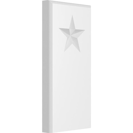 Standard Foster Star Plinth Block With Rounded Edge, 4 1/2W X 9H X 3/4P
